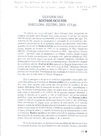 Salvador Dalí : Rostros ocultos [artículo] Rocío Rodríguez Ferrer.