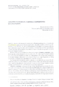 Amantes y enemigos, parodia y esperpento en una pasión  [artículo] Haydée Ahumada Peña.