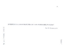 Intertextualidad profunda en "Los perros del paraíso"  [artículo] José M. Rodríguez A.