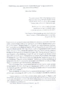 "Historia de Arroz con habichuelas" o El Carnaval [artículo] / María Inés Zaldívar.