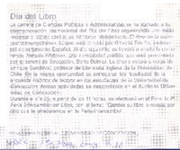 Día del libro  [artículo]