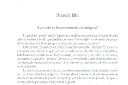 "La noche es frecuentemente alucinógena"  [artículo] Diamela Eltit.