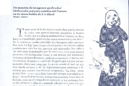 Un montón de imágenes quebradas (melancolía radical y estética del fracaso en la tierra baldía) [artículo] : Bruno Cuneo.