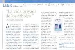 La vida privada de los árboles  [artículo] Rodrigo Pinto.