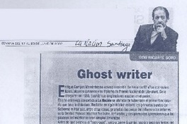 Ghost writer  [artículo]Ricarte Soto.