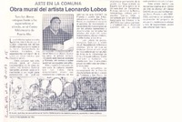 Obra mural del artista Leonardo Lobos  [artículo].