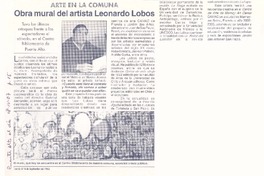 Obra mural del artista Leonardo Lobos  [artículo].