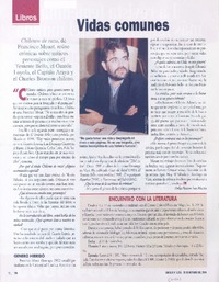 Vidas comunes (entrevista)  [artículo] Delia Pizarro San Martín.