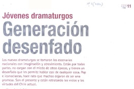 Generación desenfado  [artículo] Marco Antonio Coloma.