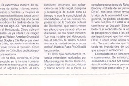 Holocausto en la memoria  [artículo] Antonio J. Salgado.