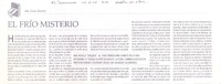 El frío misterio  [artículo] Alvaro Bisama.