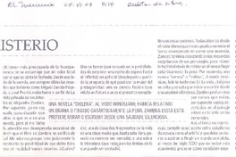 El frío misterio  [artículo] Alvaro Bisama.