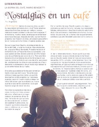 Nostalgias en un café  [artículo] Angeles Ll.