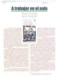 A trabajar en el aula  [artículo].