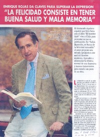 "La felicidad consiste en tener buena salud y mala memoria" [entrevista]  [artículo] A. O. M.