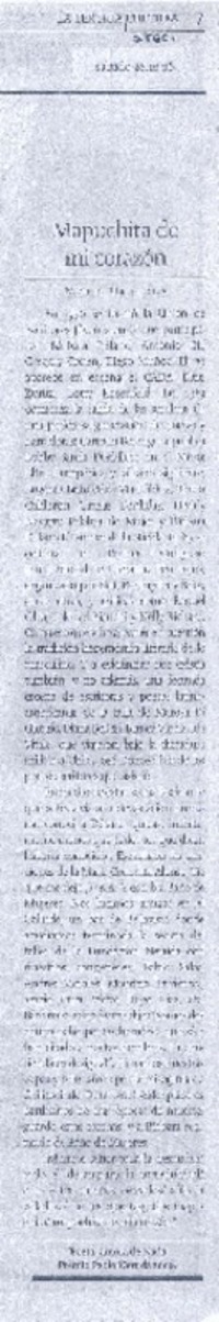 Mapuchita de mi corazón  [artículo]Marilú Urriola.