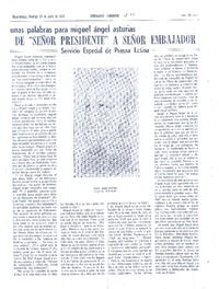 De "Señor Presidente" a Señor Embajador  [artículo].