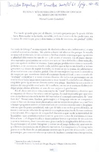 Rueda y más rueda en La rueda de Chicago de Armando Romero  [artículo] Manuel Cortés Castañeda.