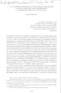 La geografía femenina  [artículo] Zenaida Madurka.