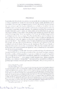 La novela moderna española  [artículo] Andrés Cáceres Milnes.