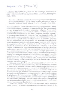 Memorias del desarraigo  [artículo] Sonia Montecino.