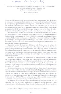 Canto a lo divino y religión popular  [artículo] Fidel Sepúlveda Llanos.