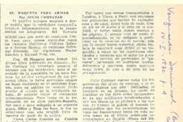 62, Maqueta para armar  [artículo] Jean Michel Fossey.