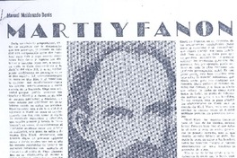 Martí y Fanón  [artículo] Manuel Maldonado Denis.