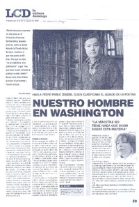 Nuestro hombre en Washington  [artículo]Javier García.