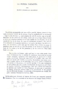 La poesía nadaísta  [artículo] Darío Jaramillo Agudelo.