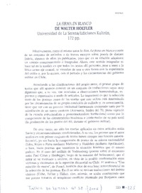 La firma en blanco  [artículo] Ana Lea-Plaza.