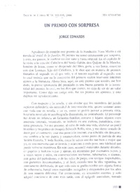 Un Premio con sorpresa  [artículo]