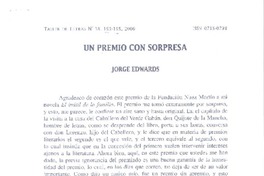 Un Premio con sorpresa  [artículo]