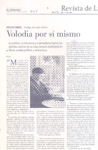 Volodia por sí mismo  [artículo] M. T. C.