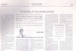 Volodia, el inconsecuente  [artículo] Carlos Peña.