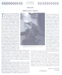 Tomás Lago y Neruda  [artículo] Darío de la Fuente D.