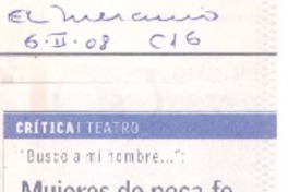 Mujeres de poca fe  [artículo] Pedro Labra Herrera.