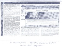 Gabriela Mistral en internet.  [artículo].