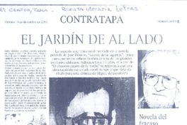 El jardín de al lado  [artículo] Miguel de Loyola.