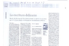 La escritura delirante  [artículo] Patricio Feminis.