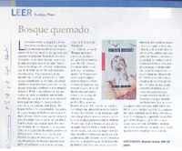 Bosque quemado  [artículo] Rodrigo Pinto.