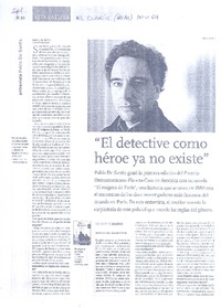 "El detective como héroe ya no existe" (entrevista)  [artículo] Núñez, Jorgelina.