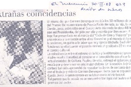 Extrañas coincidencias  [artículo].