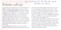 Bolaño salvaje  [artículo].