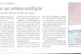 La cara literaria de un artista múltiple  [artículo] Maureen Lennon Zaninovic.