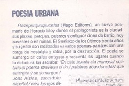 Poesía urbana  [artículo].