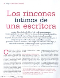 Los rincones íntimos de una escritora  [artículo] Federico de Bartolo.