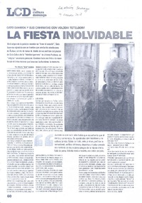 La fiesta inolvidable  [artículo] Alberto Gamboa.