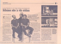 Reflexiones sobre la vida cotidiana  [artículo] M. Victoria Massardo.