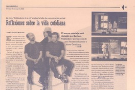 Reflexiones sobre la vida cotidiana  [artículo] M. Victoria Massardo.